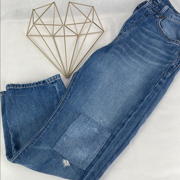 Polo by Ralph Lauren Blue Relaxed Straight Cropped Jeans - Picture 4 of 7